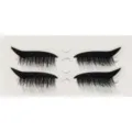 Schwarze Glitzer Eyeliner künstliche Wimpern Aufkleber Set, ideal für schnelles Make-up Styling. - Schwarz (ELB101)