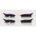Lila Glitzer Eyeliner Künstliche Wimpern Wiederverwendbare Aufkleber Make-up Variante - Lila (ELB102)