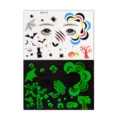 Halloween face tattoo stickers glow in the dark temporary tattoos for kids party makeup waterproof - MK8-135