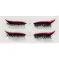 Pegatinas de delineador de ojos rosa brillante pestañas postizas herramientas de belleza - Rosa (ELB106)