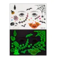 Tatouages temporaires de visage Halloween phosphorescents maquillage de fête pour enfants - MK8-138