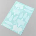 White lace temporary tattoo sticker, geometric floral waterproof body art variant for party. - J1-26006 White
