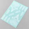 White lace geometric henna temporary tattoo sticker sheet for party and festival waterproof - J1-26008 White