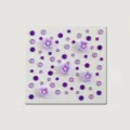 Pegatinas de cara de flores 3D moradas diamantes de imitacion mixtos para festival - Estilo Estrás Púrpura Flor 3D(FG2-25001) / Púrpura