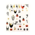 Halloween Nagelsticker dunkler Stil Kürbis Spinnennetz Totenkopf selbstklebend Nagelkunst Deko - DP1-26033