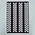 Henna tattoo stencil hollow template retro heart geometric pattern temporary hand-painted body art - Heart Geometric Style (S3517)