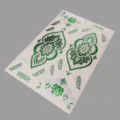 Grün Silber Blumen Henna temporäre Tattoo Aufkleber für Hand Körperkunst wasserdicht langlebig - Grüner Blumenstil (JG-26017)