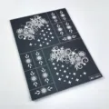 Henna tattoo stencil template floral pattern sticker sheet for hand body art design - Floral Geometric Style (WS3-26014)