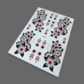 Henna temporäre Tattoo-Aufkleber schwarz rot Blumen Spitze wasserdicht Party Dekor - J2-26001