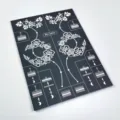 Henna tattoo template hollow hand sticker Indian bridal floral art DIY design sheet pack - Floral Geometric Style (WS3-26016)