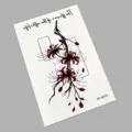 Wasserdichter temporärer TattoosAufkleber rote Spinnenlilie Blumen Arm Körperkunst Transfer - K0-26018 (Spinnenlilie)