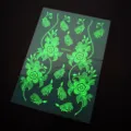 Leuchtender Henna Tattoo Aufkleber fluoreszierend Musikfestival Blumen Aufkleber - J124~011 Leuchtend