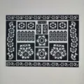 Henna tattoo stencil sheet mandala floral hollow airbrush template sticker for body art - T1012