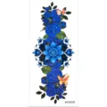 Blau Rose Schmetterling temporäres Tattoo Aufkleber Variante, stilvolle Arm Körperkunst. - Blau Rose (K425035)