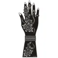 Henna hand tattoo sticker waterproof floral totem stencil design for body art beauty. - Right Hand Style (S8032R)
