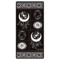 Reusable henna tattoo stencil sheet with moon and dreamcatcher patterns for body art. - Dream Catcher Rose Style (S21008)