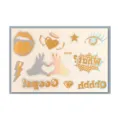 Europäische und amerikanische ins Stil Laser Gold temporäre Tattoo-Aufkleber für Party - K049