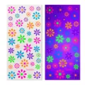 Kinder fluoreszierende leuchtende Blumen wasserdichte Tattoo-Aufkleber für Party - Blumenmuster (K425001)