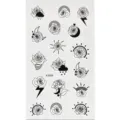 Wasserdichter kleiner schwarzer Rosen Tattoo Aufkleber Bogen fuer Finger Koerperkunst Design - K1005