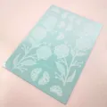 Weisse Blumen temporäre Tattoo Aufkleber Bogen Spitze wasserdicht Körperkunst Design - J124-012