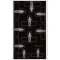 Indian style finger henna tattoo stencil sticker, black and white hollow template variant. - S13107