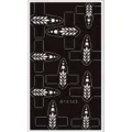 Henna tattoo stencil finger template S13103 black white disposable painting tool. - S13103