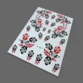 Schwarz-rote florale Henna Tattoo Aufkleber Bogen Variante für Party Dekorationen - J2-26005