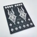 Pochoir de tatouage au henné pour art de main de mariée indienne, motifs floraux et géométriques - Style Géométrique Floral (WS3-26018)