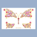 Crystal face sticker rhinestone butterfly temporary tattoo festival makeup body jewelry art - Butterfly Face Rhinestone Stickers (FG3-253002)