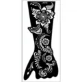 Henna Tattoo Stencil Sticker S909L Retro Flower Vine Hand Body Art Template Design - S909L