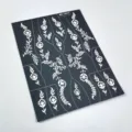 Pochoir de tatouage au henné avec motifs floraux et de vigne élégants pour l'art corporel DIY. - Style Géométrique Floral (WS3-26019)