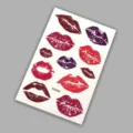 Kiss mark temporary tattoo sticker waterproof long-lasting lip art party makeup decal - Pattern K025098