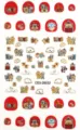 Cute cartoon cat nail stickers bronzing gold foil lovely animal nail art decals for women girls - CD3-26032