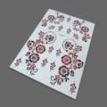 Schwarzer roter Henna Spitzen Blumen temporärer Tattoo Sticker für Party Dekoration - J2-26008