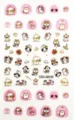 Cartoon dog and cat gold foil nail stickers, cute animal waterproof adhesive nail art decals for women. - CD3-26035