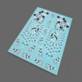 Henna Tattoos Aufkleber wasserdicht blumige spitze temporäre körperkunst aufkleber - J2-26004A