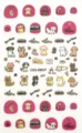 Cute cartoon animal nail art stickers gold foil cat dog design waterproof manicure decals - CD3-26037
