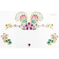 Festival Gesichts Strass Aufkleber schimmernde Kristall Edelsteine Make-up Schmuck - FG356 Schmetterling Blumen