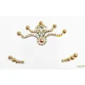 Facial rhinestone sticker set, pearl tiara eyebrow decor for festival party stage makeup. - FG359 Crown Pearl