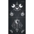 Henna tatoeage sjabloon sticker geometrisch maan zon plant waterdicht langdurige lichaamskunst - WS2-25026