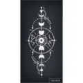 Tijdelijke tatoeagesticker met geometrisch maanfase- en sterrenontwerp voor feestjes. - WS2-25035