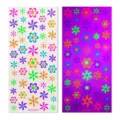 Kinder fluoreszierende Neon Blumen Tattoos wasserdicht Party Gesicht Arm Aufkleber - Buntes Blumenmuster (K425004)