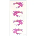 Temporäres Augen-Make-up Tattoo Sticker, bunte künstliche Wimpern und Lidschatten Aufkleber. - Rosa Lila Verlauf Stil (K4158)