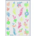 Leuchtendes temporäres Tattoo-Aufkleber buntes Blumenmuster Musikfestival Rave Party - Rosen-Stil (K025066)
