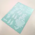 White lace floral temporary tattoo sticker sheet Henna body art transfer decal J124-015 - J124-015