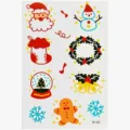 Weihnachten Cartoon temporäre Tattoos wasserdicht Kinder Party Gesicht Aufkleber - K143