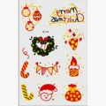 Weihnachtliche temporäre Tattoo Sticker wasserdicht süße Cartoon Gesichts- und Körperdekoration - K144
