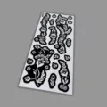 Henna tattoo sticker stencil hollow floral design hand back body art transfer template - Floral Hollow Template Style (T9-25002)