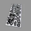 Henna Tattoo Stencil Sticker Black Floral Hand Template DIY Body Art Design SKU - Floral Hollow Template Style (T9-25003)