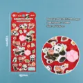 Niedliche Panda und kleiner Panda Schaumstoff Aufkleber Set für DIY Tagebuch Dekoration. - Bambus fressend